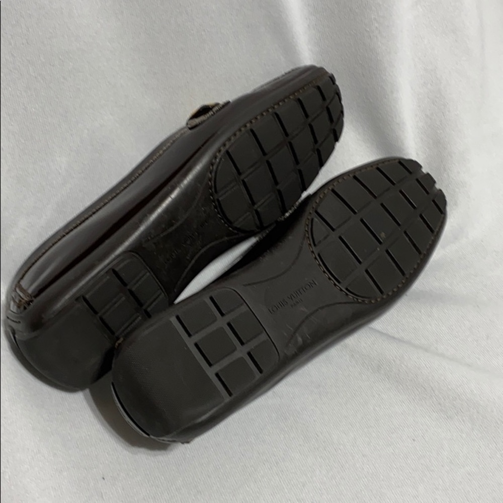 LOUIS VUITTON
Brown Mini Lin Le Moccasin Loafers - Picture 3 of 6